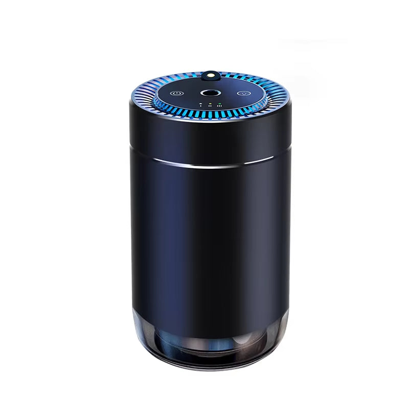 Transform Your Drive with the Smart Car Air Freshener - USB Rechargeable Fragrance Diffuser with Adjustable Intensity and Projector Light
