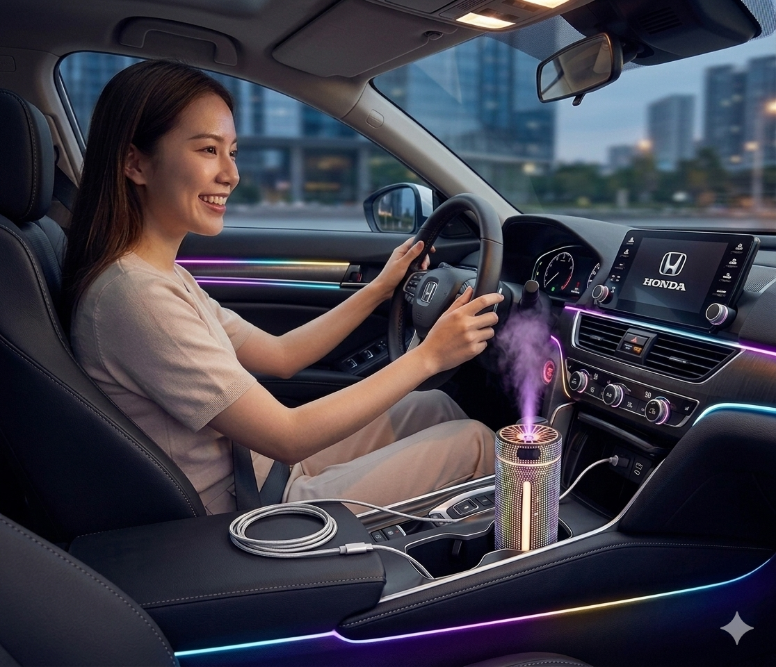 LuxeDrive Diamond LED Car Diffuser – Turn Your Drive Into A Luxury Experience