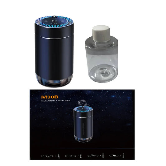 Transform Your Drive with the Smart Car Air Freshener - USB Rechargeable Fragrance Diffuser with Adjustable Intensity and Projector Light